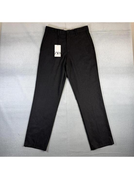 Zara Other - Zara Wool Blend Dress Pants Mens 30 Black Straight Leg Classic NWT $70